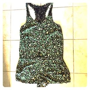 Cutest cheetah print romper!